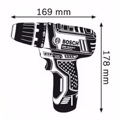 Bosch GSR 10,8-2-LI Professional Senza chiave Nero, Blu, Rosso - Vista aggiuntiva 5
