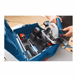Bosch GKS 18V-57 G Professional 16,5 cm Nero, Blu, Grigio, Rosso 3400 Giri/min - Vista aggiuntiva 4