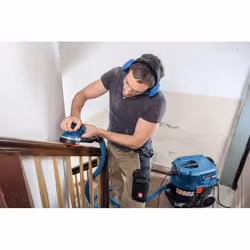 Bosch GET 55-125 Professional Levigatrice orbitale casuale 7800 Giri/min 15600 OPM Nero, Blu 550 W
