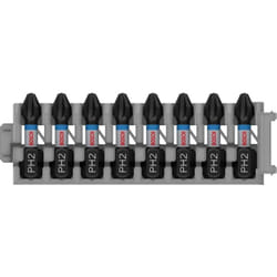 Bosch - Professional 2608522324 - Punta per cacciavite Impact PH2x8: 25 mm: inserire 8 unità, Nero