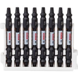 Bosch Professional 8 pz. di Bit di Avvitamento Doppi Set Torx (Impact Control, 8 x T20-T20 Bits, Lunghezza 65mm, Pick and Click, Accessorio