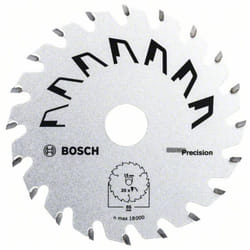 Bosch - Accessories Precision 2609256D81 Lama circolare in metallo duro 85 x 15 mm Numero di denti: 20 1 pz.