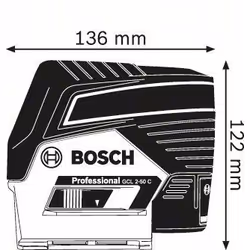 Bosch GCL 2-50 C Livella lineare/puntiforme 20 m 650 nm (<1 mW) - Vista aggiuntiva 5