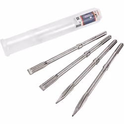 Caratteristiche del prodotto: Il set di scalpelli da 4 pezzi con SDS max RTec contiene scalpelli RTec perfetti per vari lavor ...