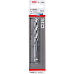 Bosch - Professional 2608577128 Punta hss Impact Control per Metallo, Accessorio per Foratrice a Percussione, 7.5 x 69 x 109 mm