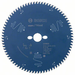 Bosch - Accessories Expert for Wood 2608644343 Lama circolare 254 x 30 x 1.8 mm Numero di denti: 80 1 pz.