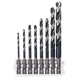 Bosch - Professional 2608577140 Set di Punte hss Impact Control per Metallo, Accessorio per Foratrice a Percussione, 8 Pezzi