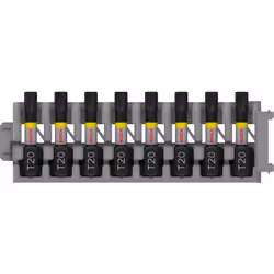 Dettagli tecnici Dimensione del prodotto, lunghezza 25 mm Kit di punte per trapano avvitatore Impact Control, 8 pezzi, con T2 ...