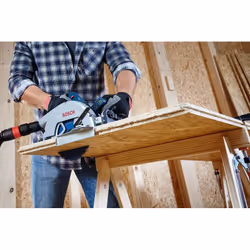 Bosch GKS 18V-68 GC Professional 19 cm Nero, Blu 5000 Giri/min - Vista aggiuntiva 4