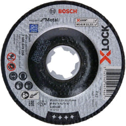 Bosch - Accessories Professional 2608619256 Mola da Taglio a Centro Depresso, per Metallo, X-Lock, Ø115 mm, Diametro ø: 22.23 mm, Spessore: 2.5 mm,