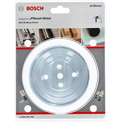 Bosch - Professional 2608594240 Sega a Tazza for Wood & Metal, Legno e Metallo, Accessorio per Foratrice, ø 105 mm