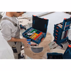 Bosch 1 600 A01 6NC scatola di conservazione Armadietto portaoggetti Rettangolare Acrilonitrile butadiene stirene (ABS) Blu - Vista aggiuntiva 4