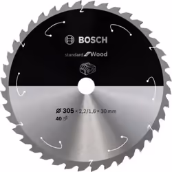 Bosch 2 608 837 741, In legno duro, Legno dolce, 30,5 cm, 3 cm, 1,6 mm, 5000 Giri/min, 2,2 mm