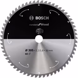Bosch 2 608 837 742, In legno duro, Legno dolce, 30,5 cm, 3 cm, 1,6 mm, 5000 Giri/min, 2,2 mm