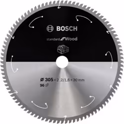 Bosch 2 608 837 744, In legno duro, Legno dolce, 30,5 cm, 3 cm, 1,6 mm, 5000 Giri/min, 2,2 mm