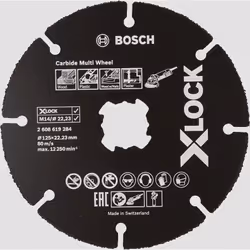 Bosch 2 608 619 284, Disco per tagliare, Centro piatto, Cartongesso, Plastica, Legno, Legno con chiodi, Bosch, 2,22 cm, 12,5 ...