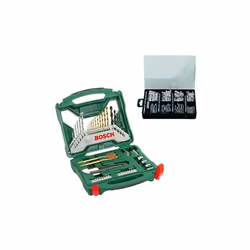 ROBERT BOSCH spa 2607017523 BOSCH 2607017523-X-Line 50 Set di foratura e avvitamento + Set di fissaggio Con 173 unità Valore  ...