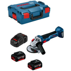 Bosch - Smerigliatrice gws 18V-10 (2 x 5,0 Ah + GAL1880CV + L-Boxx 136)