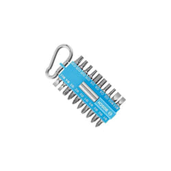Bosch - Set de punte de 21 pezzi Blu (con supporto de punte universali, moschettone, accessorio per avvitatori elettrici)