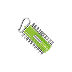 Bosch - Set de punte de 21 pezzi Verde (con portapunte universale de punte, moschettone, accessorio per avvitatori elettrici)