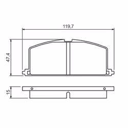 Set di pastiglie freno BOSCH 0 986 468 701, anteriore - Vista aggiuntiva 5