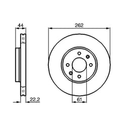 Disco freno BOSCH 0 986 478 598 anteriore, ventilato, altamente carbonizzato, 1 Pezzo
