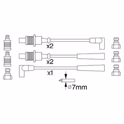 Set di cavi d'accensione BOSCH 0 986 356 794 - Vista aggiuntiva 6