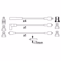 Set di cavi d'accensione BOSCH 0 986 356 834 - Vista aggiuntiva 5