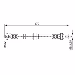 Filettatura interna 2 [mm]: M8x1,25. Filetto esterno [mm]: M10x1. Indice: 1 987 476 524. Lunghezza [mm]: 430. Numero del Prod ...