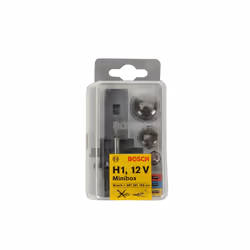 Set di lampade BOSCH H1 Minibox (+P21W R5W T4W 1x10A 1x15A 1x20A)