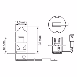 Lampada alogena BOSCH H3 Pure Light 12V, 55W, 1 Pezzo - Vista aggiuntiva 7