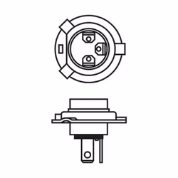 Lampada alogena BOSCH H4 Plus 30% 12V, 60/55W, 1 Pezzo - Vista aggiuntiva 6