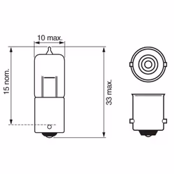Lampada secondaria BOSCH H10W Pure Light 12V, 10W, 1 Pezzo - Vista aggiuntiva 6