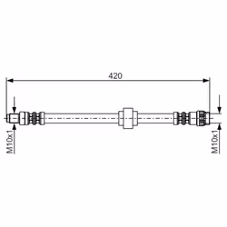 Filettatura interna [mm]: M10x1. Filetto esterno 2 [mm]: M10x1. Indice: 1 987 476 704. Lunghezza [mm]: 275. Numero del Produt ...