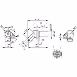 Generatore di impulsi, albero motore BOSCH 0 261 210 151 - Vista aggiuntiva 5