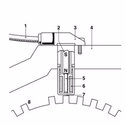 Generatore di impulsi, albero motore BOSCH 0 261 210 151 - Vista aggiuntiva 7