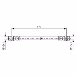 Filettatura interna 2 [mm]: M10x1. Filettatura interna [mm]: M10x1. Indice: 1 987 476 392. Lunghezza [mm]: 470. Numero del Pr ...