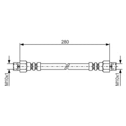Tubo flessibile del freno BOSCH 1 987 476 234