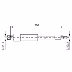Filettatura interna 2 [mm]: M10x1. Filetto esterno [mm]: M10x1. Indice: 1 987 476 074. Lunghezza [mm]: 300. Numero del Produt ...