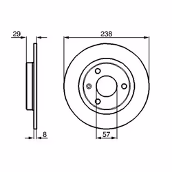 Disco freno BOSCH 0 986 478 246 anteriore, pieno, 1 Pezzo - Vista aggiuntiva 6