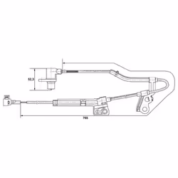 Sensore, velocità ruota BOSCH 0 265 006 677 destro - Vista aggiuntiva 4