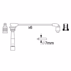 Set di cavi d'accensione BOSCH 0 986 356 992 - Vista aggiuntiva 4