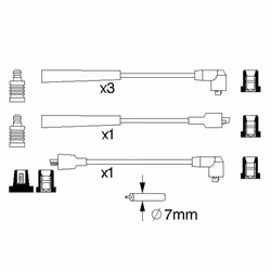 Set di cavi d'accensione BOSCH 0 986 357 122 - Vista aggiuntiva 6