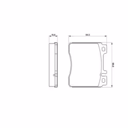 Set di pastiglie freno BOSCH 0 986 460 976, anteriore - Vista aggiuntiva 7
