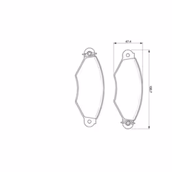 Set di pastiglie freno BOSCH 0 986 424 453, anteriore - Vista aggiuntiva 6