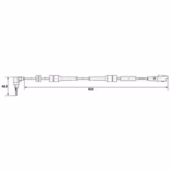 Sensore, velocità ruota BOSCH 0 265 007 083 sinistro - Vista aggiuntiva 6