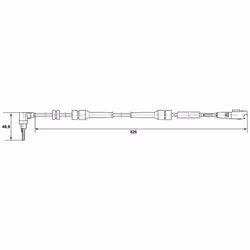 Sensore, velocità ruota BOSCH 0 265 007 084 destro - Vista aggiuntiva 6