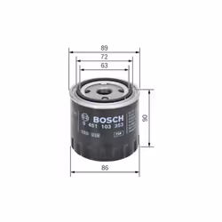Filtro olio BOSCH 0 451 103 353 - Vista aggiuntiva 5