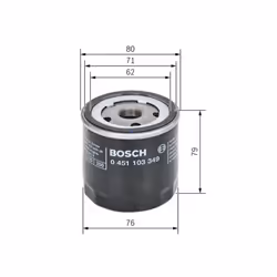 Filtro olio BOSCH 0 451 103 349 - Vista aggiuntiva 5