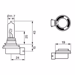 Lampada alogena BOSCH H9 Pure Light 12V, 65W, 1 Pezzo - Vista aggiuntiva 6